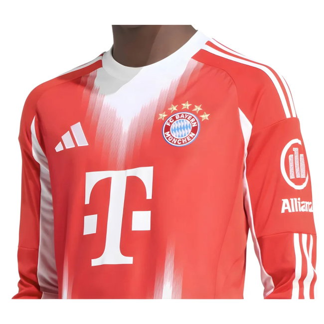 2025-2026 Bayern Munich Long Sleeve Home Shirt (Olise 17)-SoccerKits Hub | Buy Soccer Jerseys Online